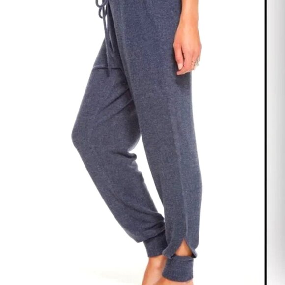 CHASER Heather Grey Blue Drawstring Lounge Joggers Size Small NEW - Picture 1 of 4
